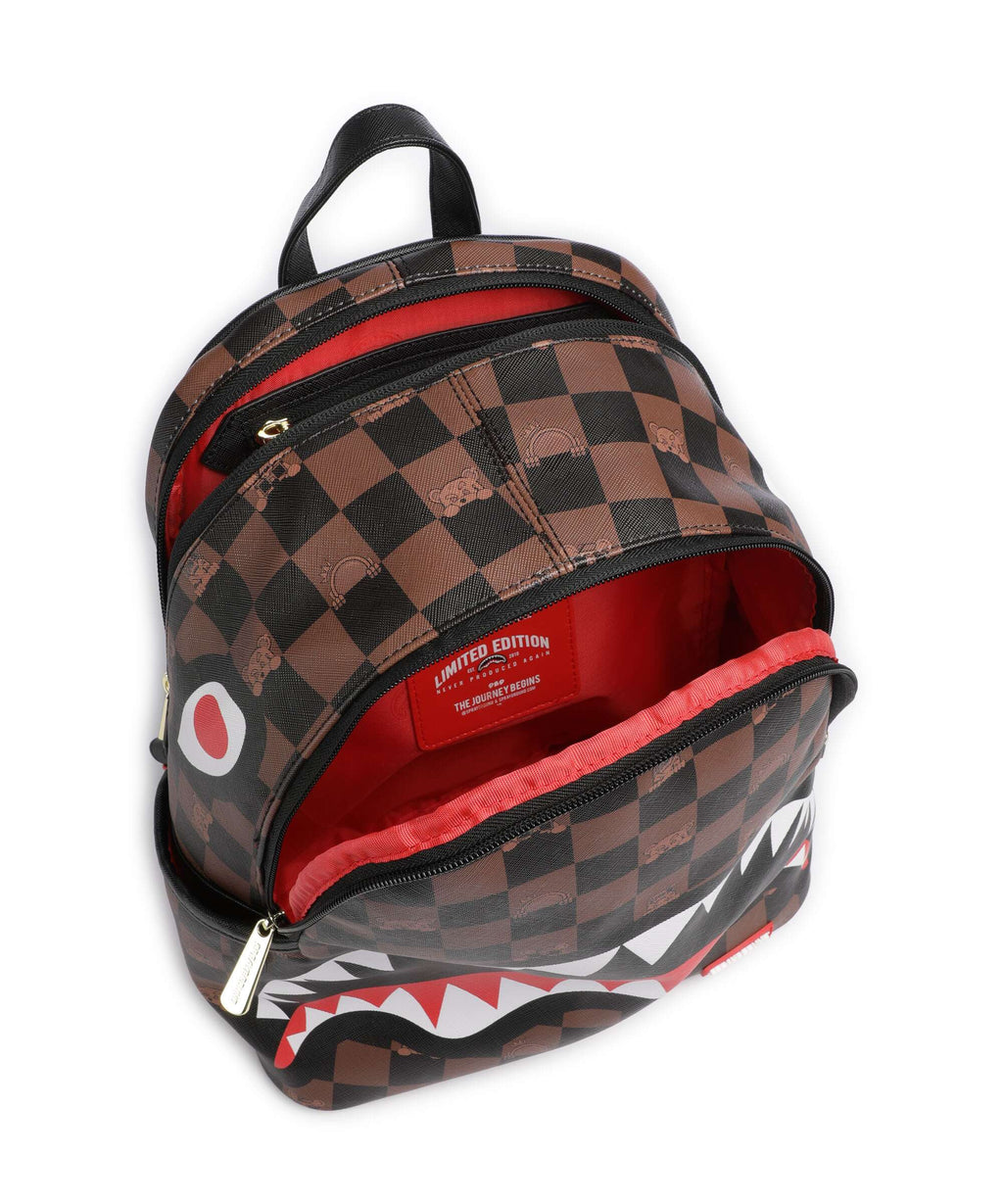 Sprayground Peeking Character Check Backpack multicolour