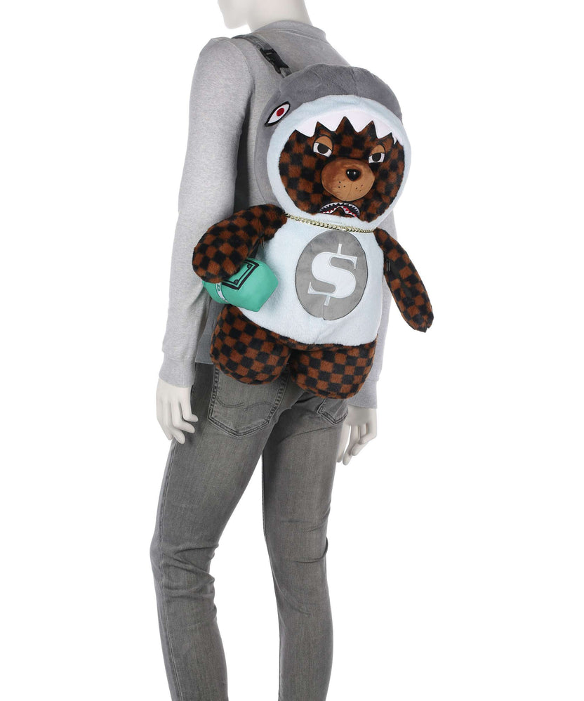 Sprayground Money Bear in Shark Costume Backpack multicolour