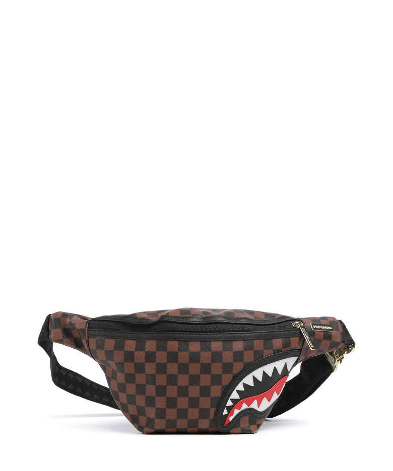 Sprayground Sawtooth Sharks in Paris Fanny pack brown