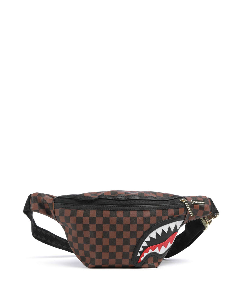 Sprayground Sawtooth Sharks in Paris Fanny pack brown
