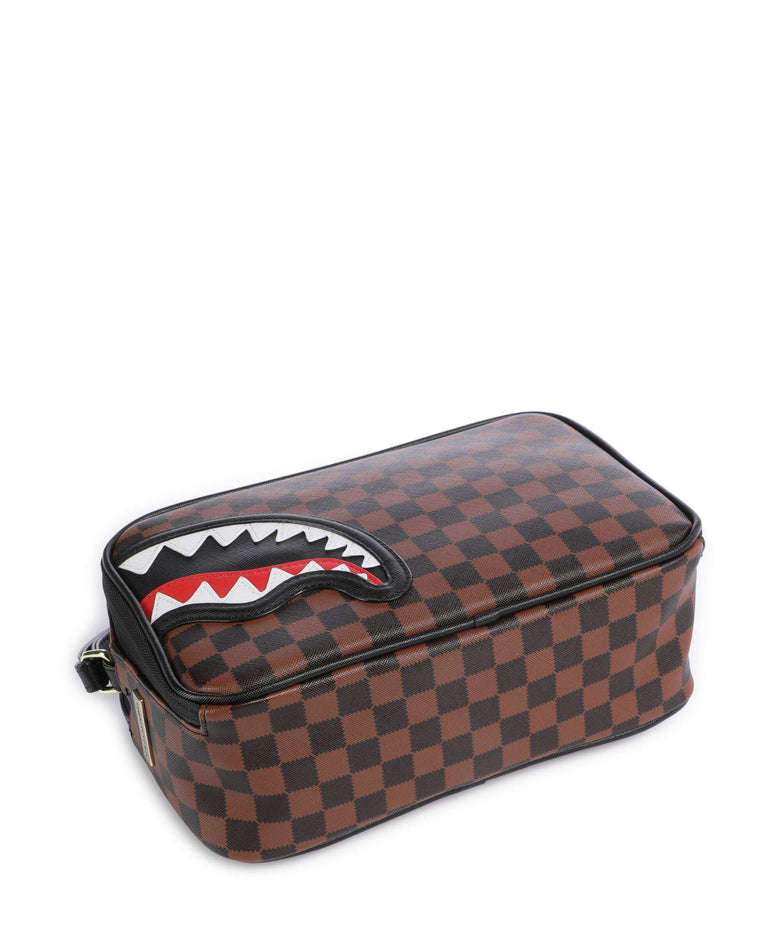 Sprayground Sawtooth Sharks in Paris Toiletry bag brown
