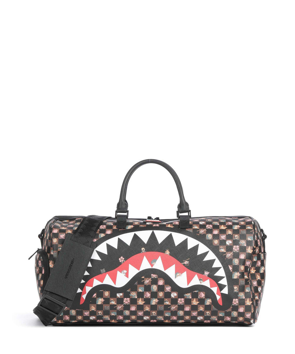 Sprayground Peeking Characters Remix Weekend bag brown