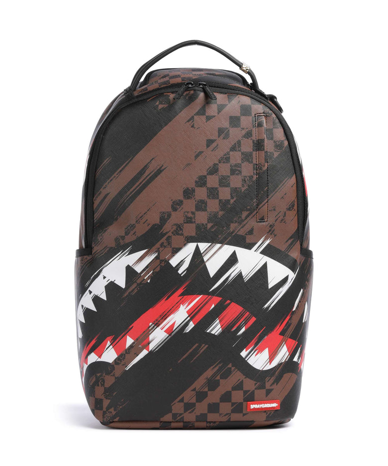 Sprayground Smeared Grunge Backpack brown