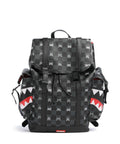 Sprayground Gray Peeking Character Check Monte Carlo Backpack black/gray