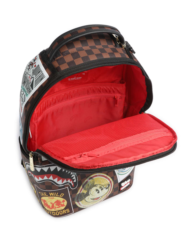 Sprayground Mickey Mouse Global Mogul Backpack brown