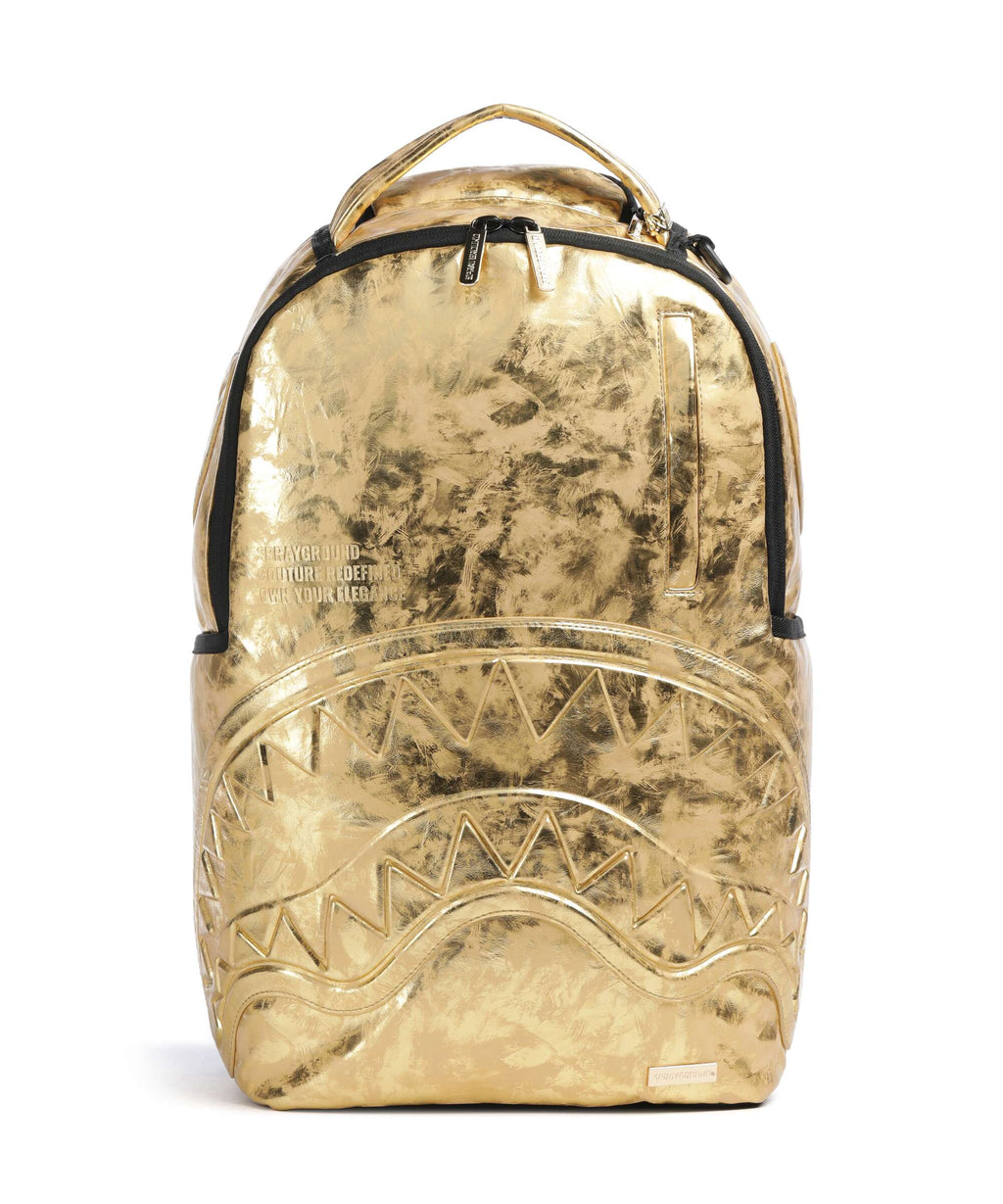 Sprayground Gold Weathered Backpack gold