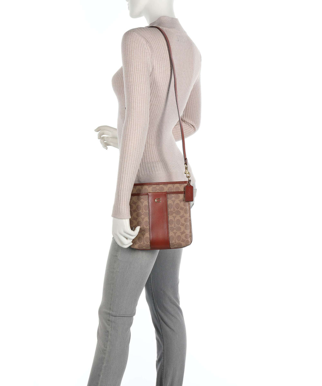 Coach Kitt Crossbody bag tan rust
