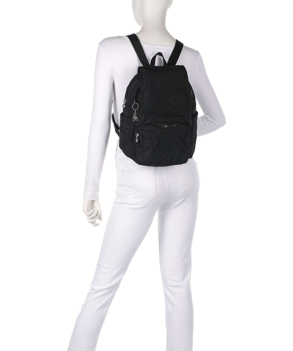 Kipling Crinkled Quilt City Pack S Backpack cosmic black