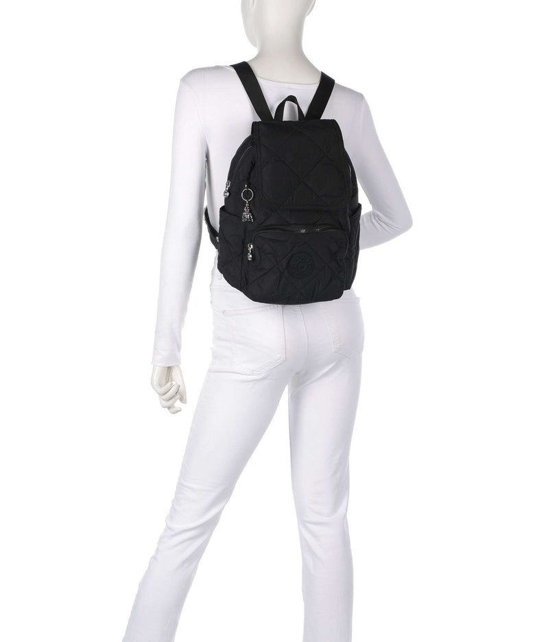 Kipling Crinkled Quilt City Pack S Backpack cosmic black