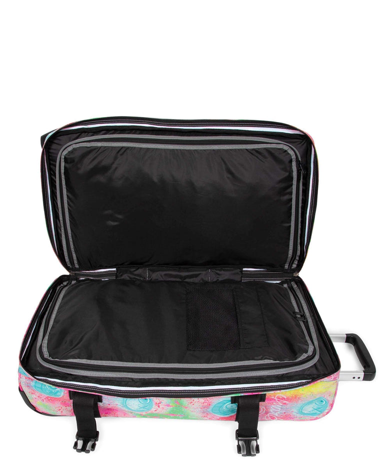 Eastpak Transit'R M Travel bag with wheels fluo clouds