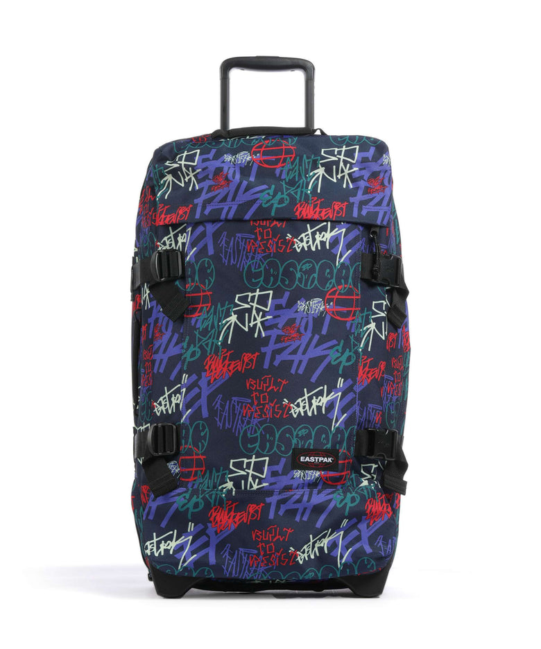 Eastpak Tranverz M Travel bag with wheels street tags blue