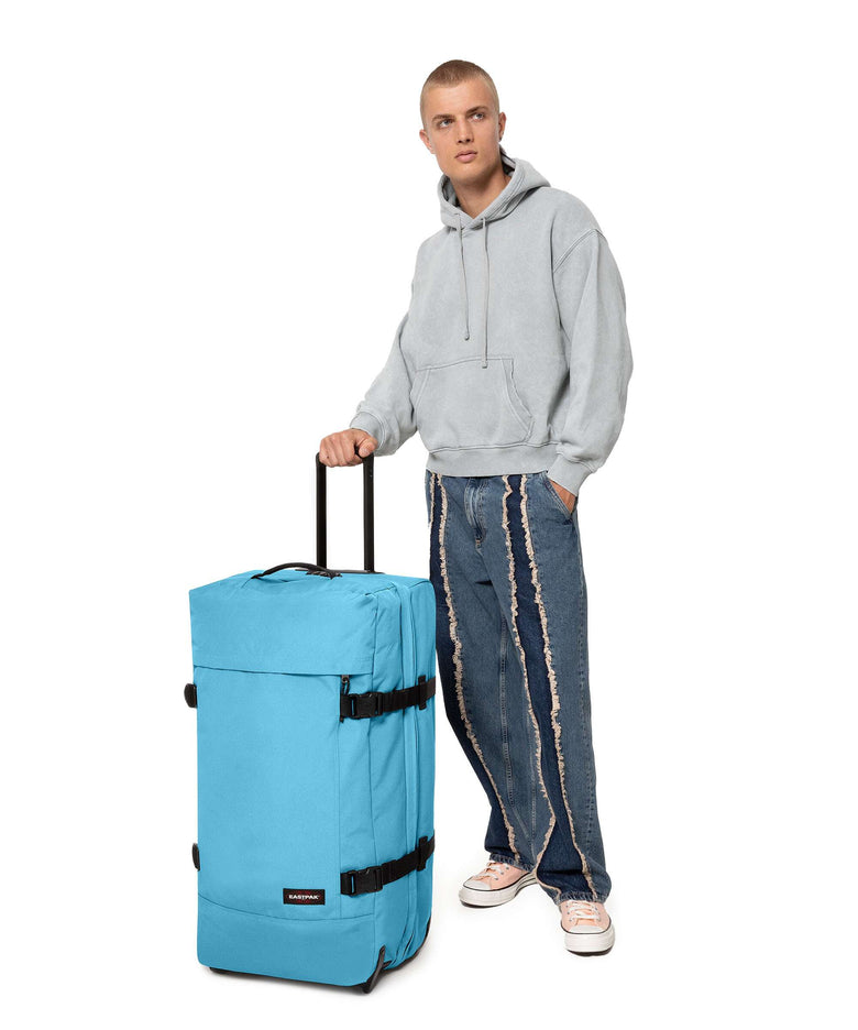 Eastpak Tranverz L Travel bag with wheels dive blue