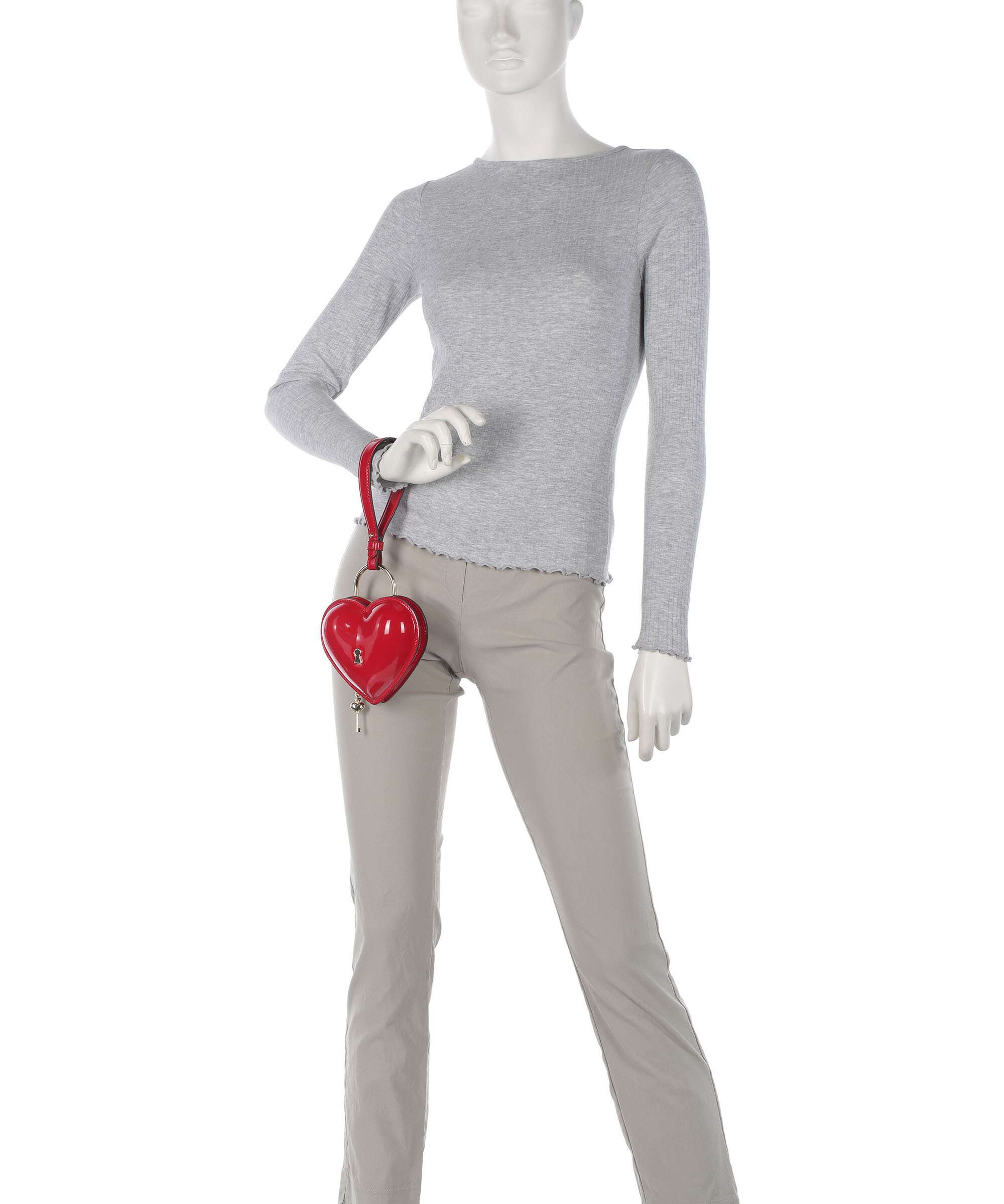 Kate Spade New York Key to my Heart Clutch bag cherry rouge