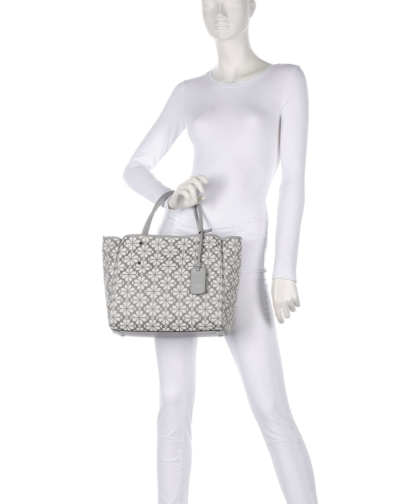 Kate Spade New York Spade Flower Jacquard Handbag grey/multicolour