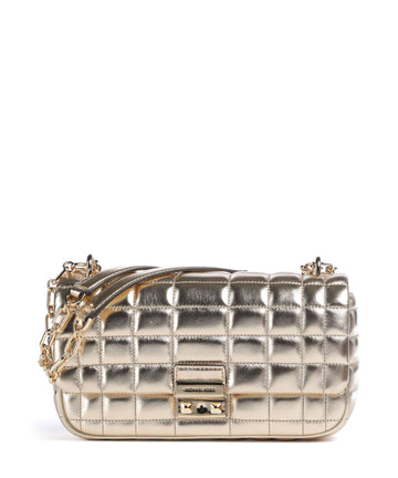 Michael Kors Tribeca Borsa a spalla pale gold