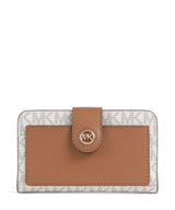 Michael Kors MK Charm Portafoglio vanilla/acorn