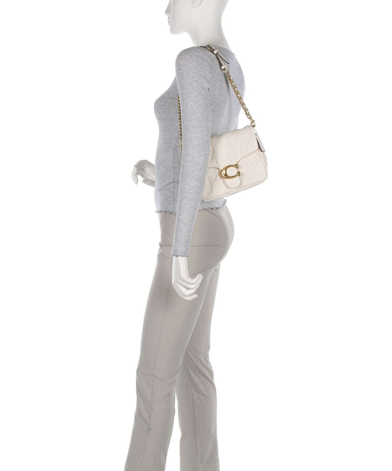 Coach Tabby Quilted Shoulder bag chalk