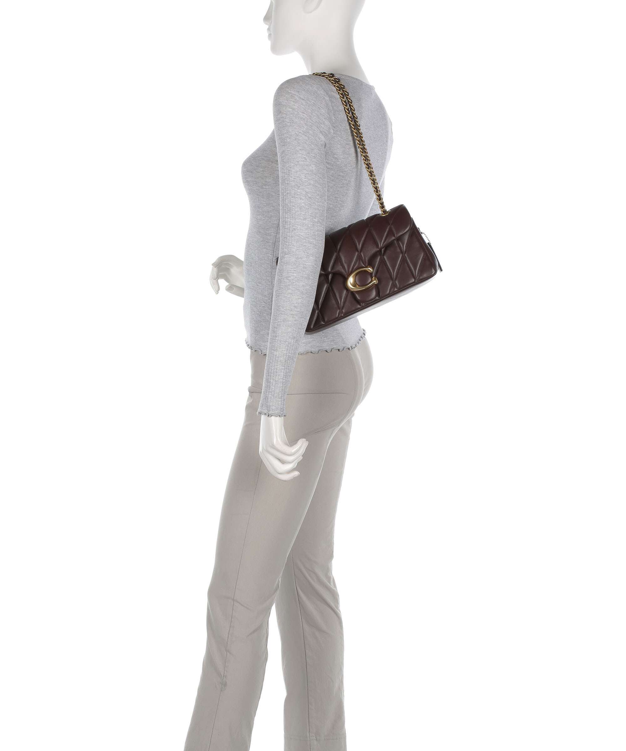Coach Tabby Quilted 26 Shoulder bag maple
