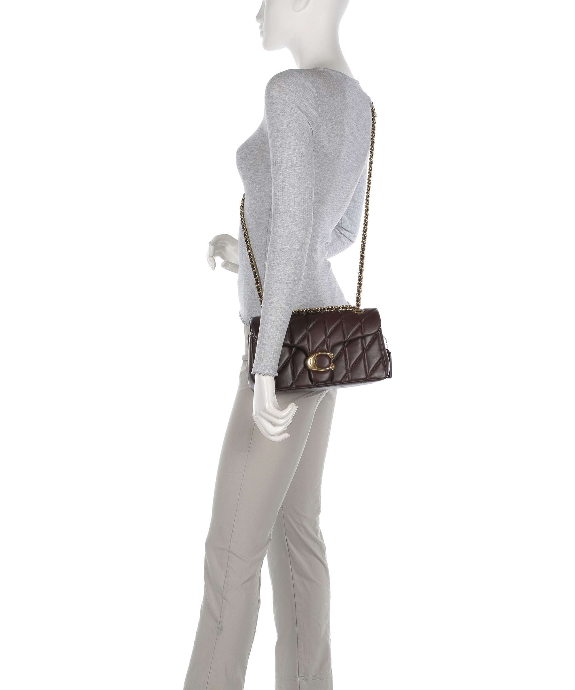 Coach Tabby Quilted 26 Shoulder bag maple