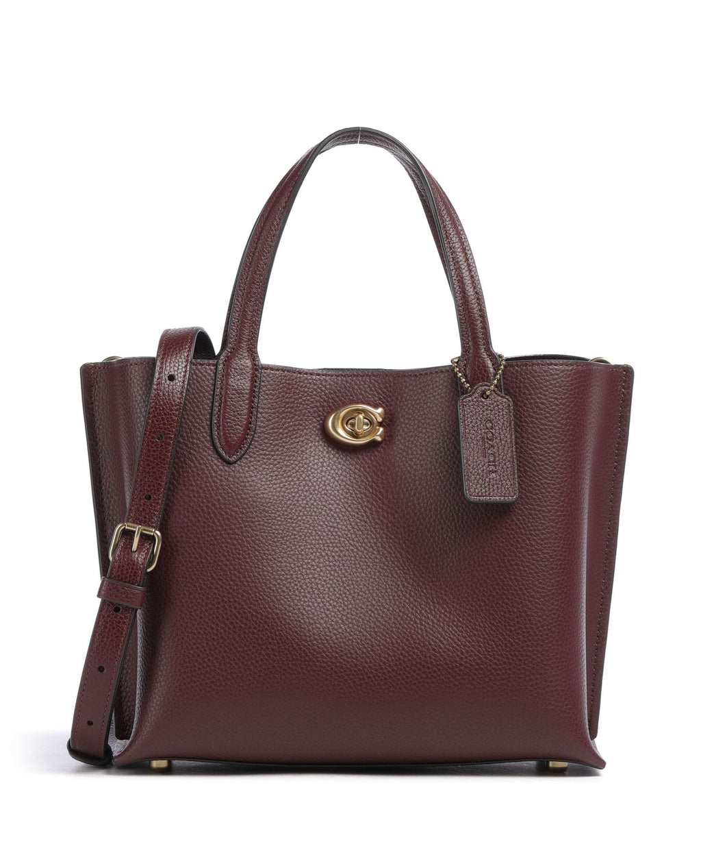 Coach Willow 24 Handbag merlot