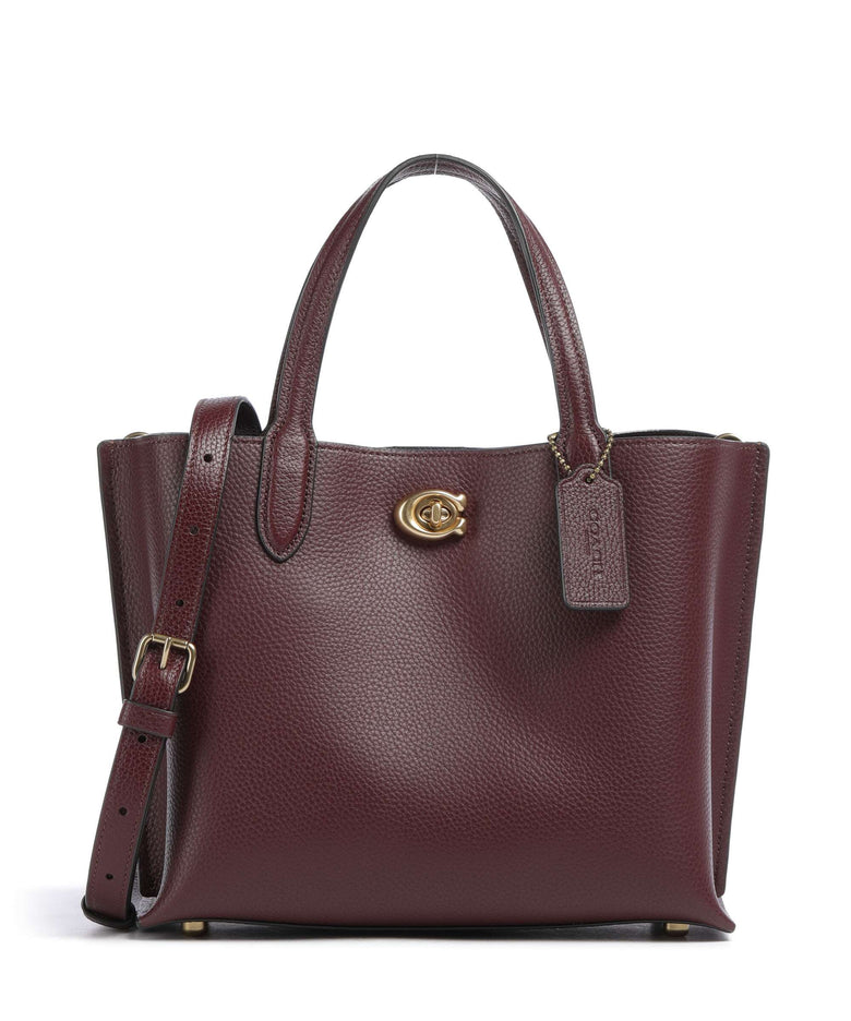Coach Willow 24 Handbag merlot