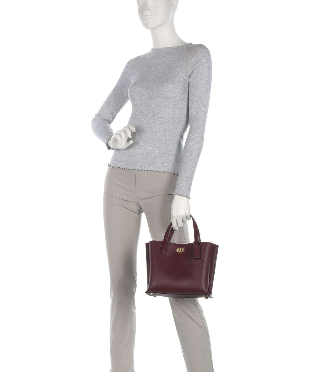 Coach Willow 24 Handbag merlot