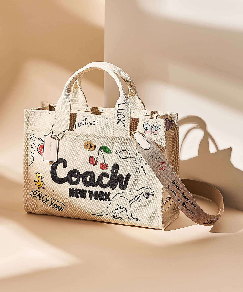 Coach Cargo Sketch Print Handbag natural/multicolour