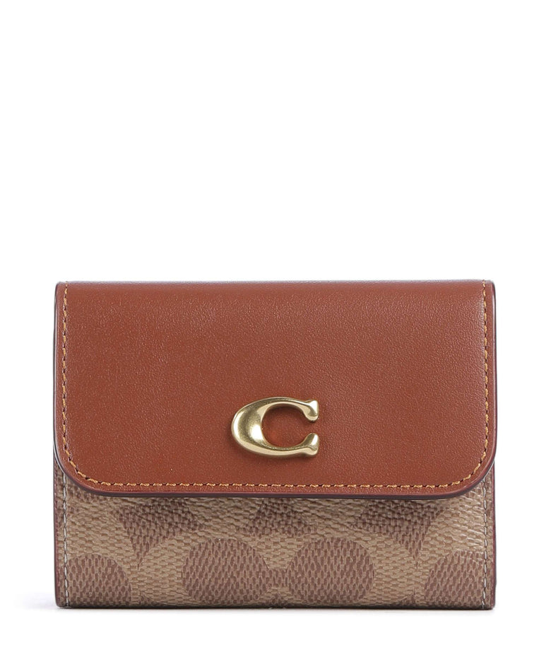 Coach Essential Signature Wallet tan caramel