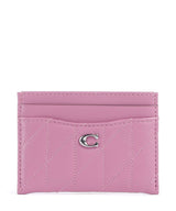 Coach Essential Pillow Porta carte di credito fuchsia