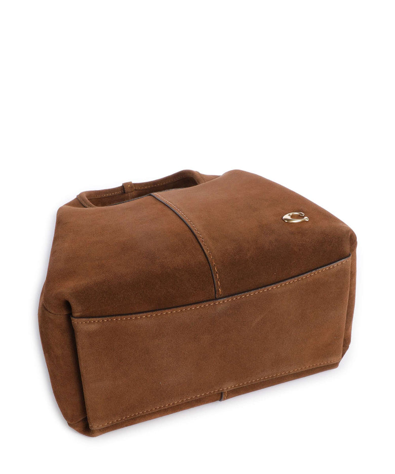 Coach Lana Suede 23 Handbag warm brown