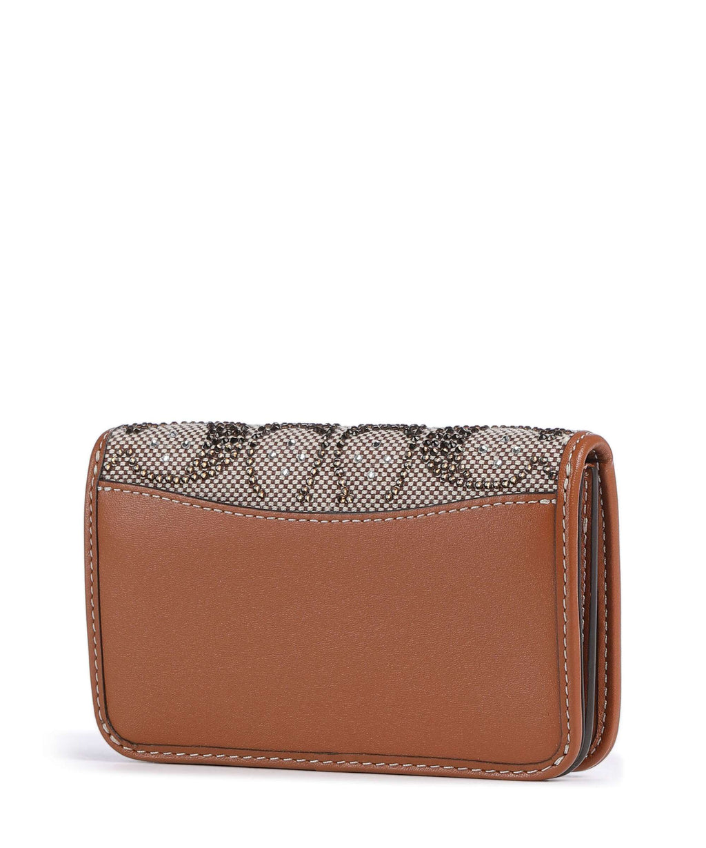 Coach Essential Crystal Signature Jacquard Wallet burnished amber