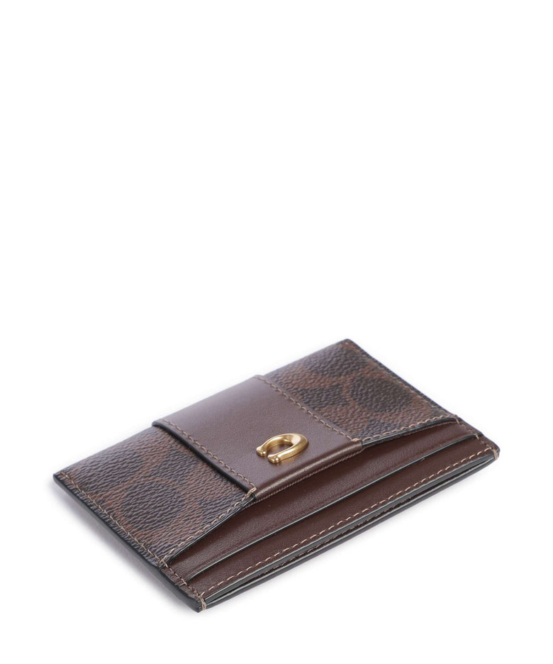 Coach Essential Signature Credit card holder maple