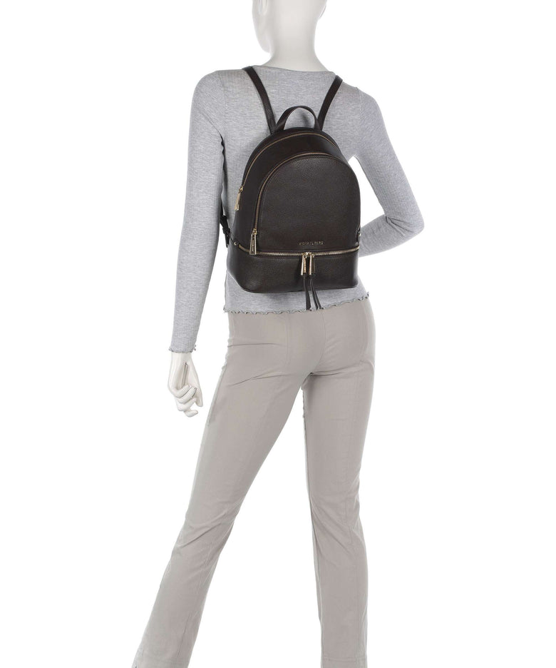 Michael Kors Rhea Zip Backpack chocolate