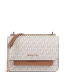 Michael Kors Claire Small Borsa a spalla vanilla/acorn