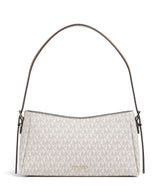 Michael Kors Moore Medium Borsa a spalla vanilla/acorn