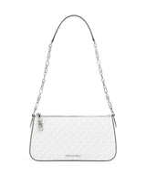 Michael Kors Empire Medium Borsa a spalla optic white/alluminium