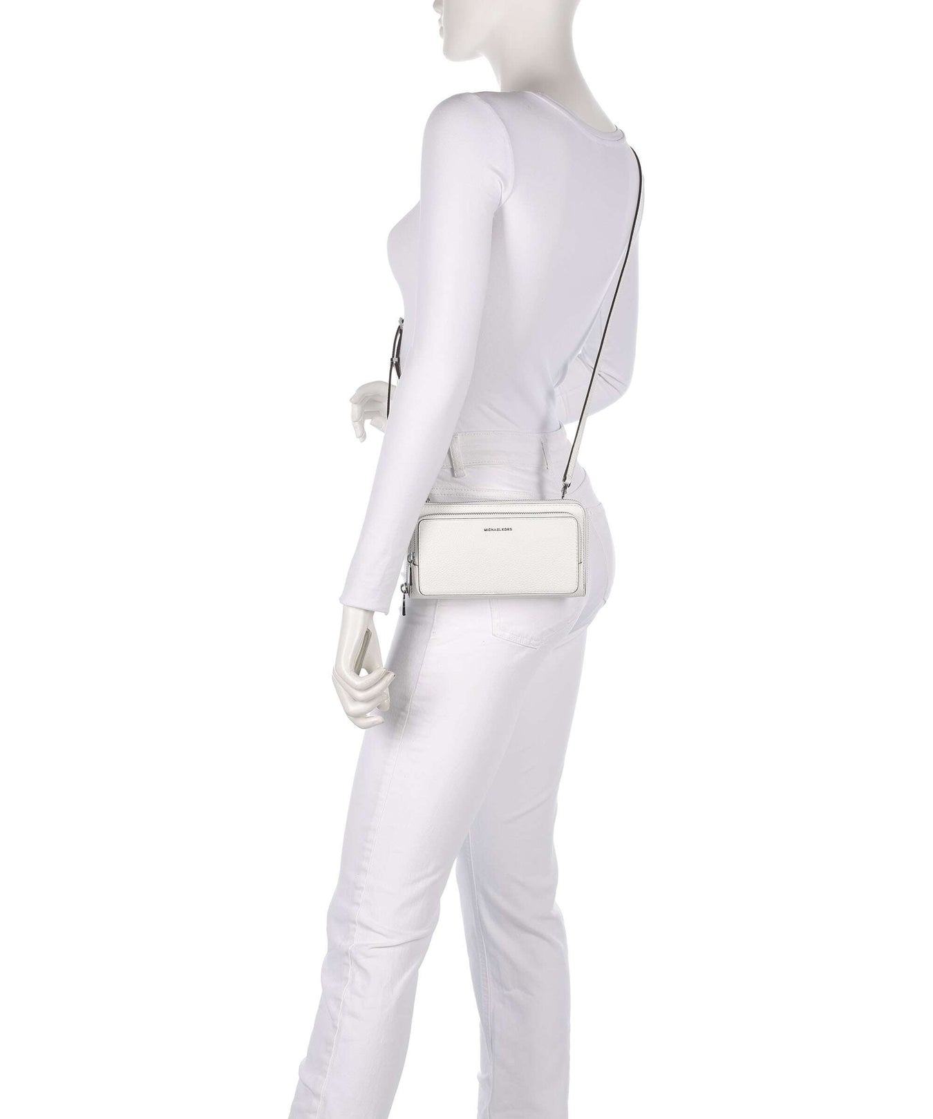 Michael Kors Jet Set Large Continental Crossbody bag optic white