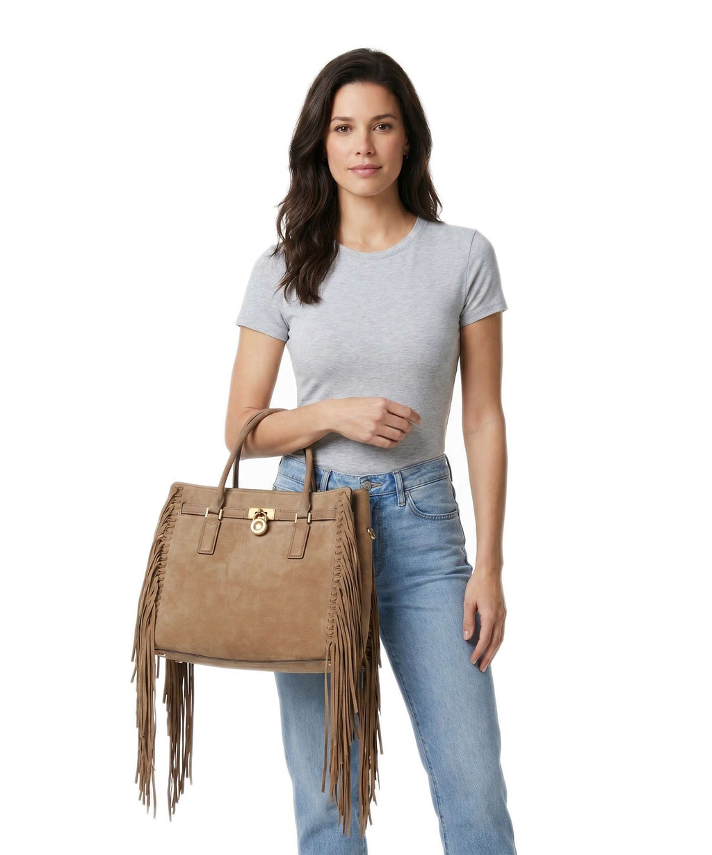 Michael Kors Hamilton Moderne Large Handbag husk