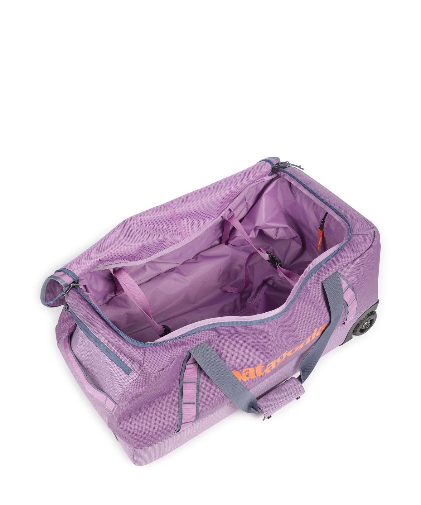 Patagonia Black Hole 70 Travel bag with wheels brisk purple