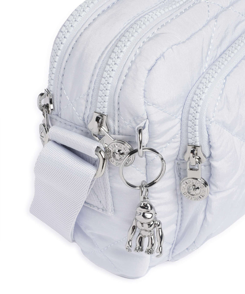 Kipling Crinkled Quilt Abanu M Zip Crossbody bag water blue