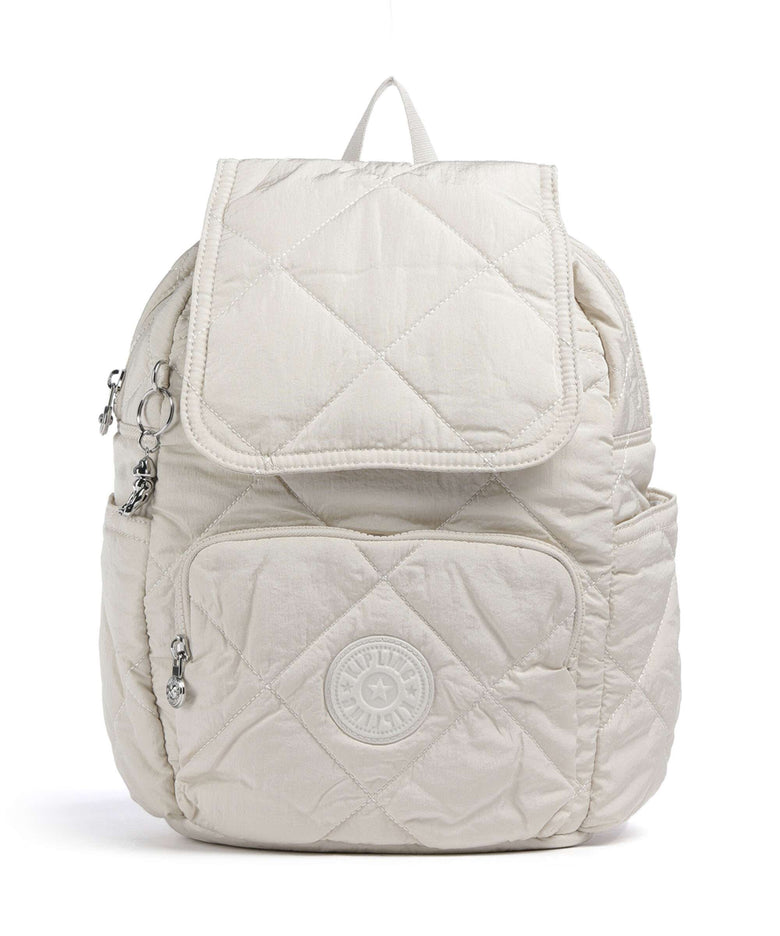Kipling Crinkled Quilt City Pack S Backpack airy beige