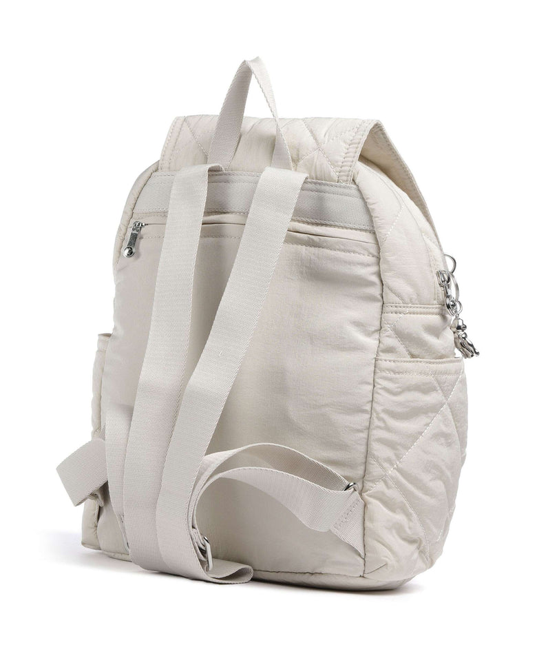 Kipling Crinkled Quilt City Pack S Backpack airy beige