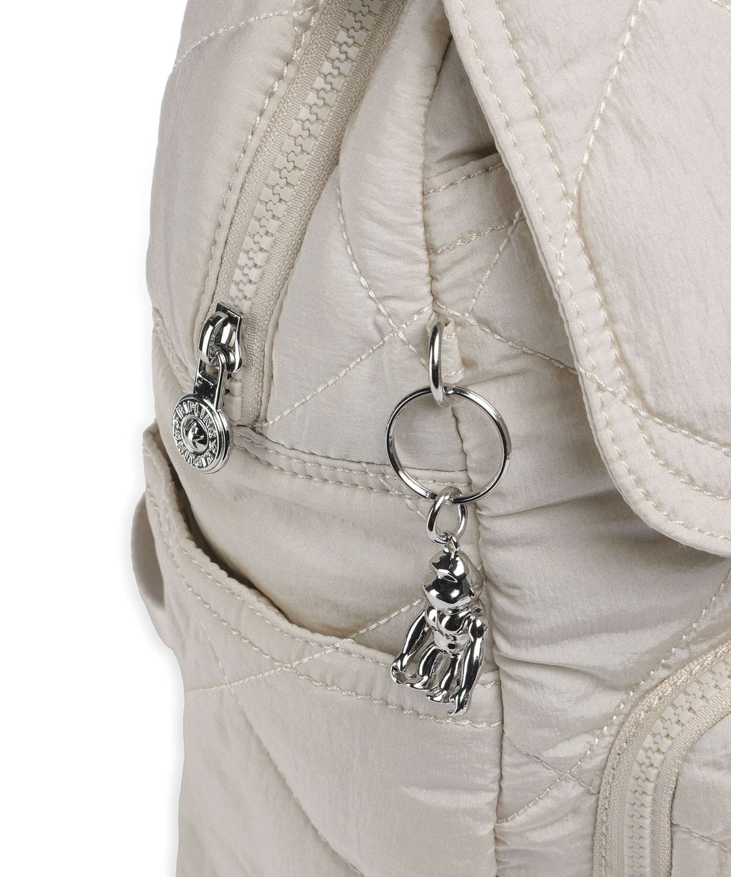 Kipling Crinkled Quilt City Pack S Backpack airy beige