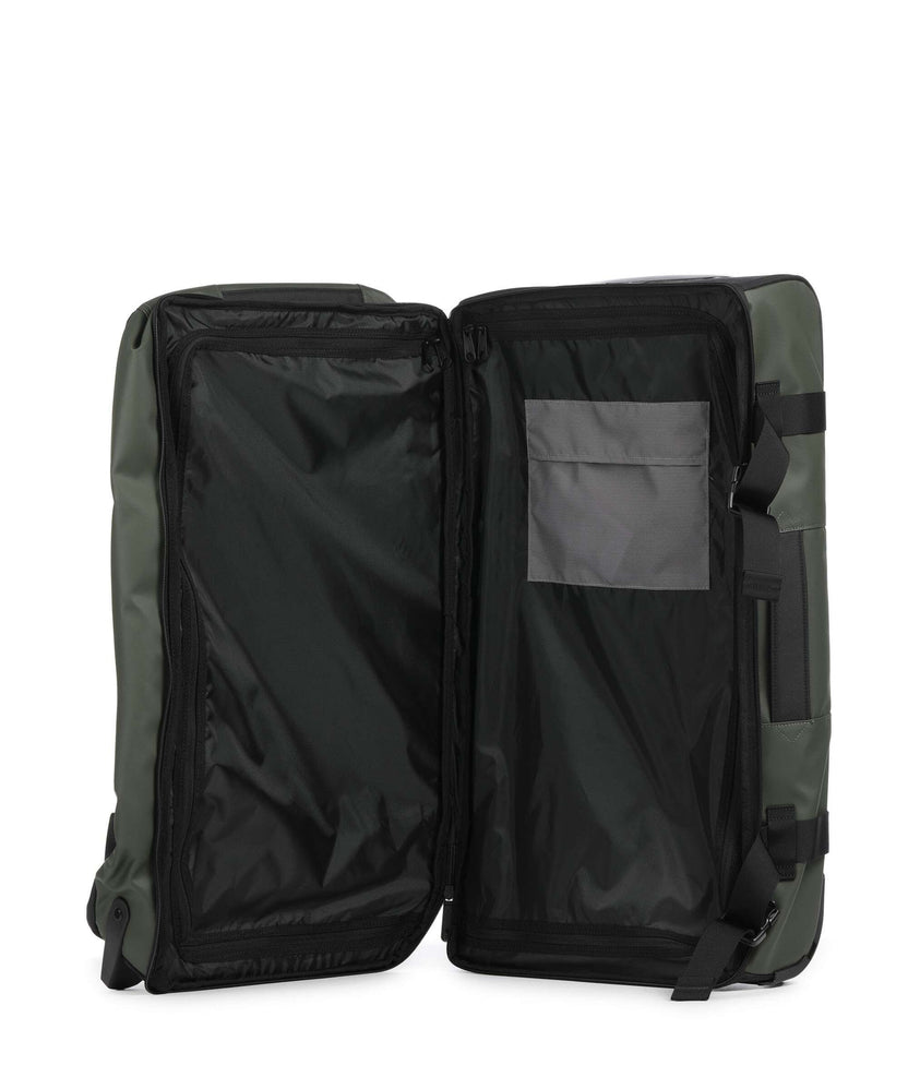 Eastpak Cnnct Tranverz M Travel bag with wheels top khaki