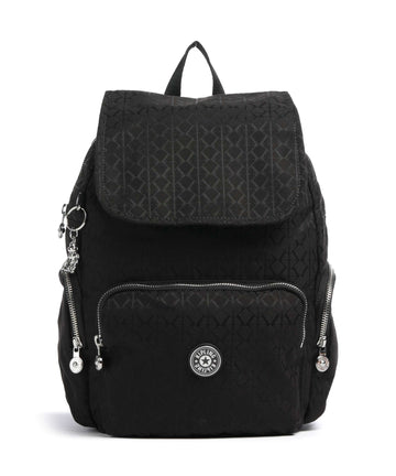 Kipling Elevated City Zip S Zaino noir sign