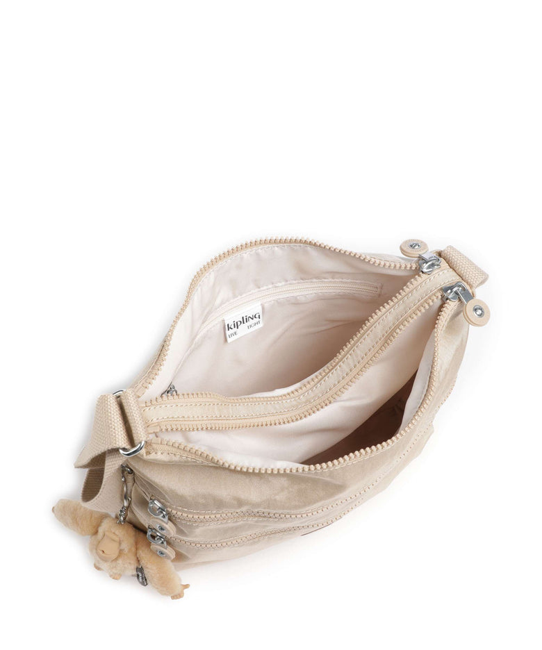 Kipling Basic Alvar Shoulder bag sparkled beige