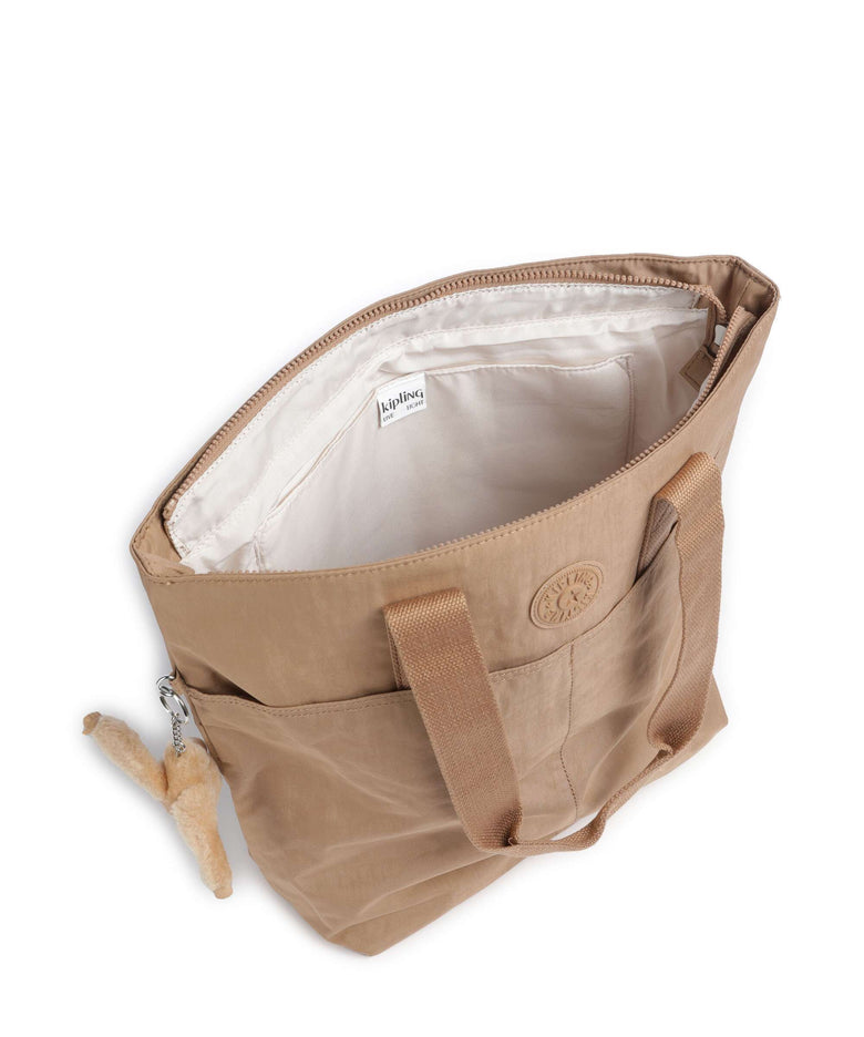Kipling Basic Hanifa Tote bag early tan