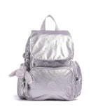 Kipling Basic City Zip Mini Backpack lilac moon/metallic