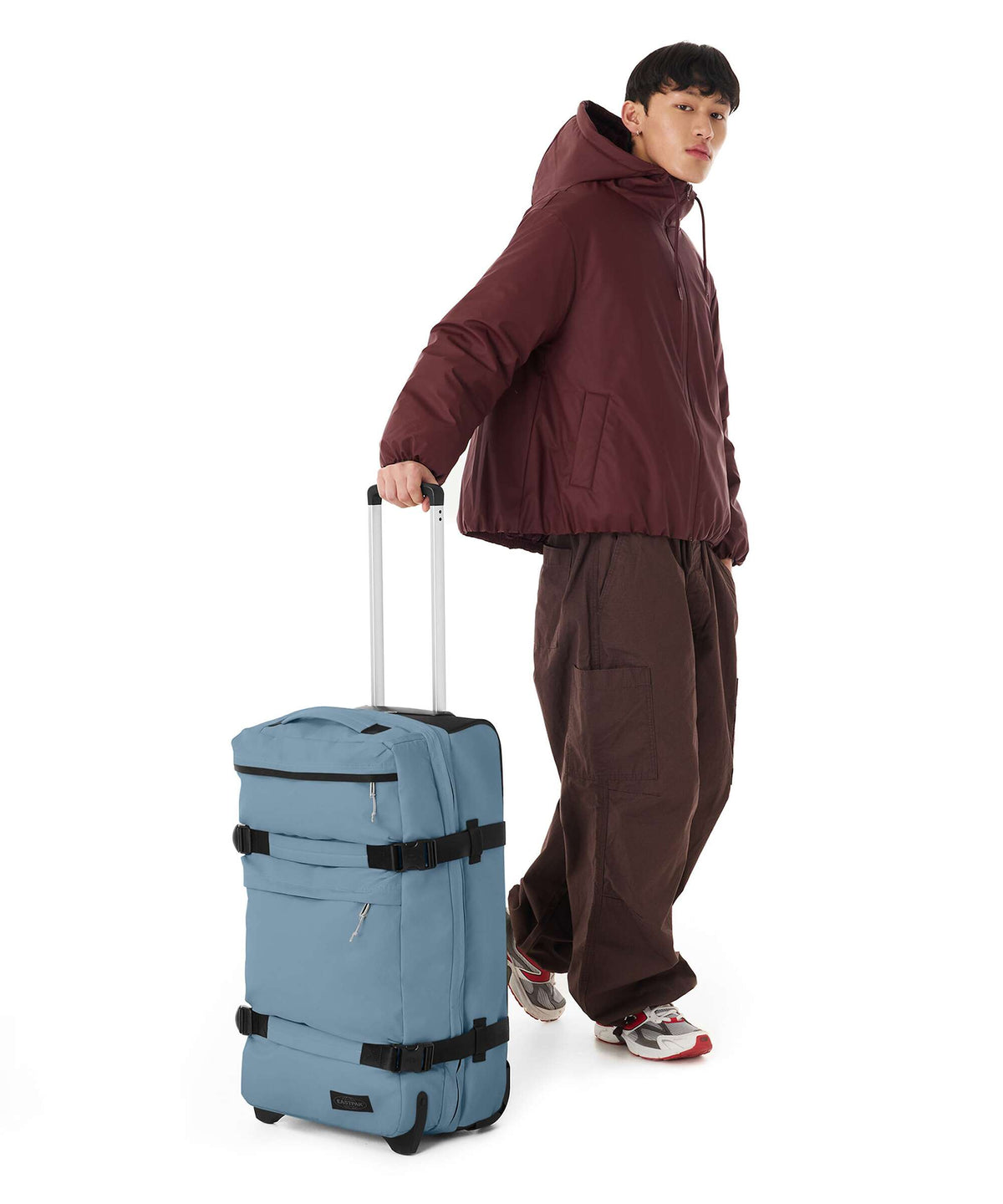 Eastpak Transit'R Plus M Travel bag with wheels tarp dust blue