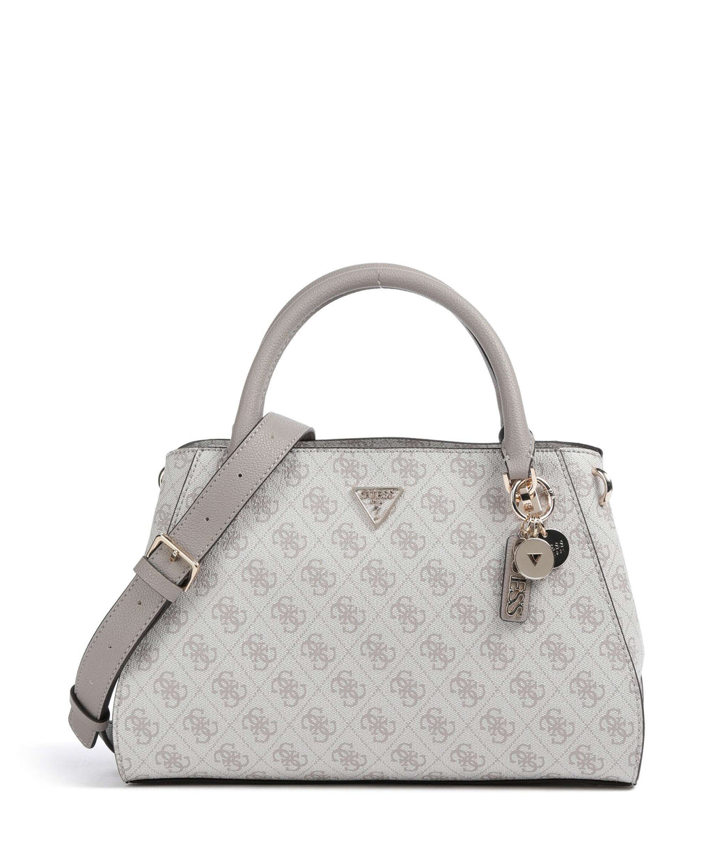Guess Noelle 4G Logo Handbag dark taupe logo